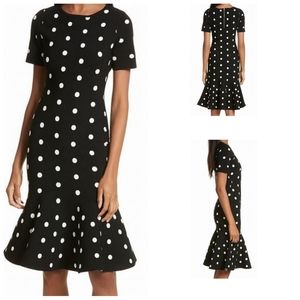 Milly black polka dot mermaid dress